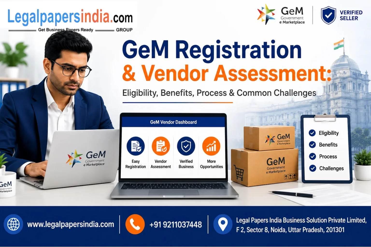 GeM Registration and Vendor Assessment: Eligibility, Benefits, Process & Common Challenges